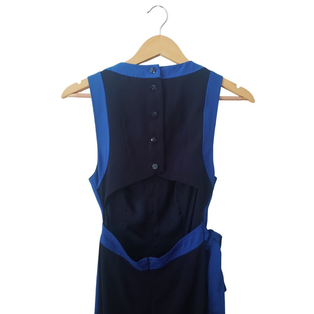 Anthropologie Becas Colorblock Jumpsuit Blue Size 0P - Picture 5 of 8
